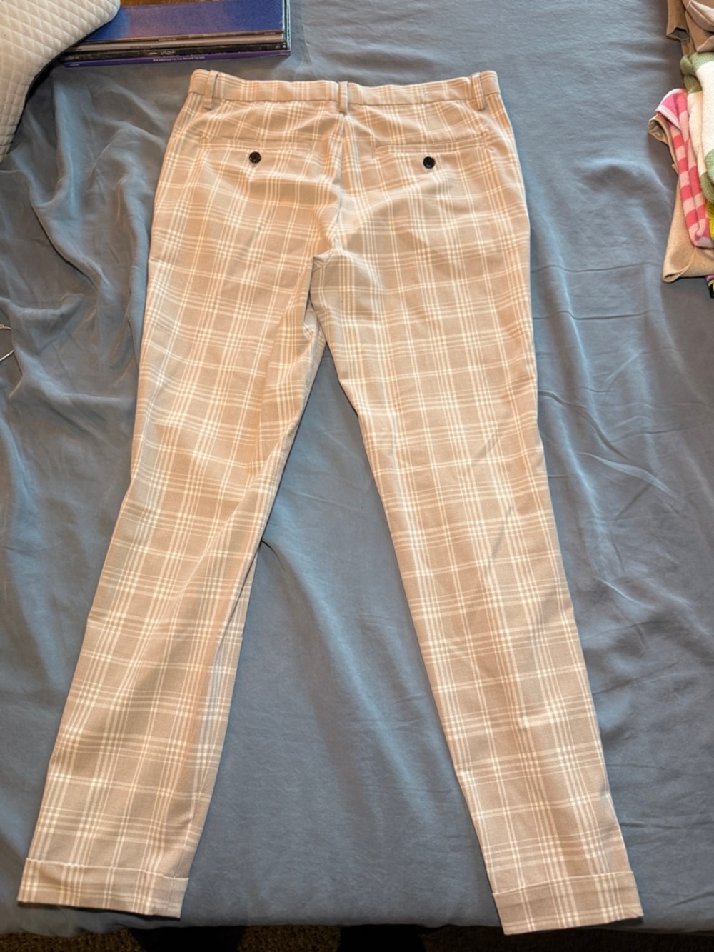 H&M Beige Plaid Chinos - Picture 5 of 7